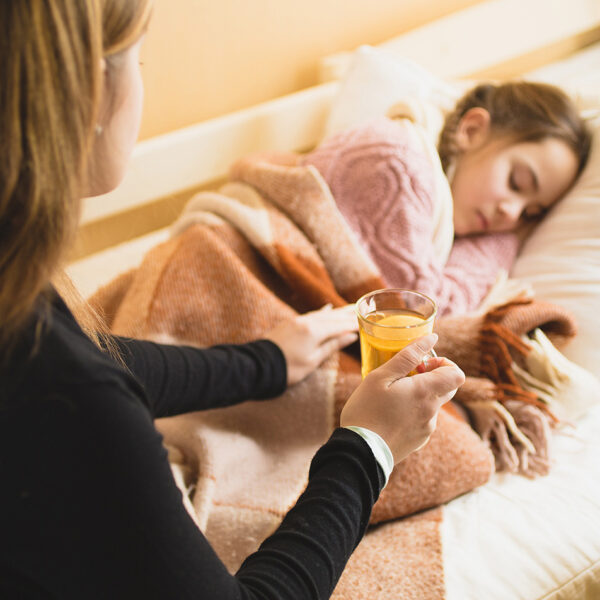 Bolesna učenica i njena majka.